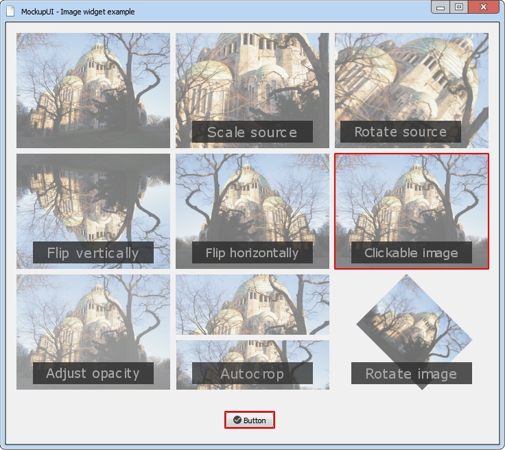 MockupUI - Image widget example